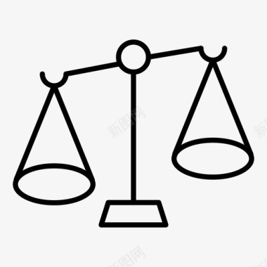 规模平衡法院图标图标