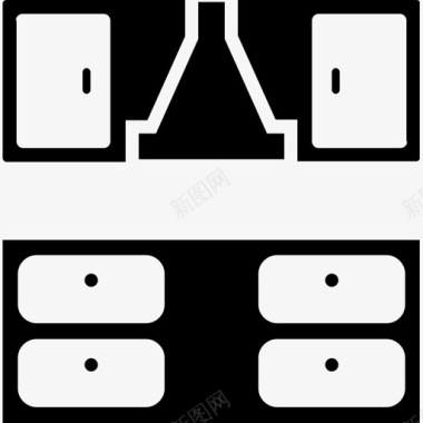 厨房家庭内部厨房橱柜图标图标