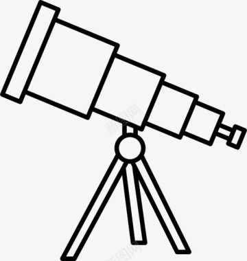 望远镜太空恒星图标图标