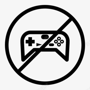 禁止游戏游戏标志图标图标