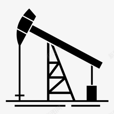 油泵井架石油工业图标图标