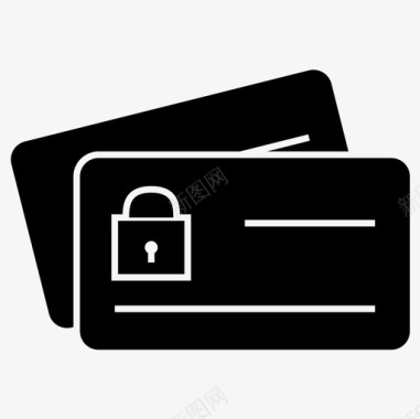 安全资金卡信用卡图标图标
