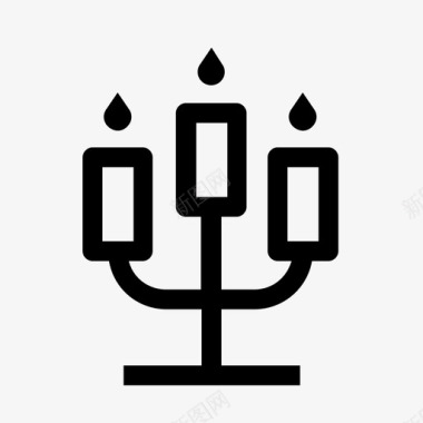 蜡烛仪式爱情图标图标