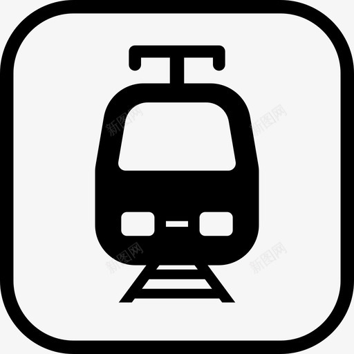 车站标签运输指示图标svg_新图网 https://ixintu.com 指示 车站标签 运输