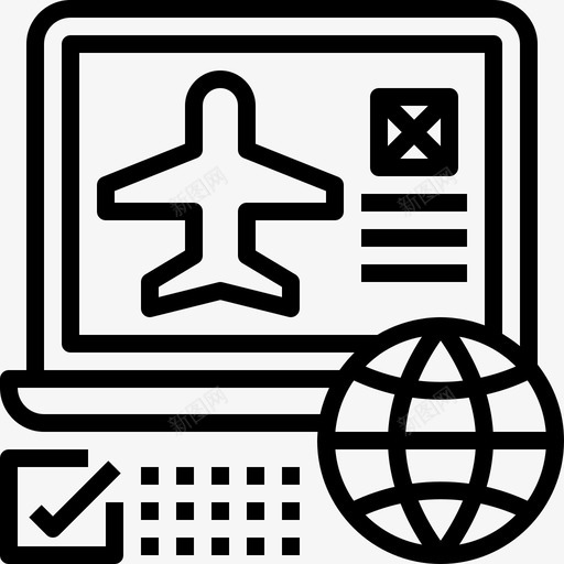 在线预订飞机运输图标svg_新图网 https://ixintu.com 在线预订 旅行 旅行运输集1 运输 飞机