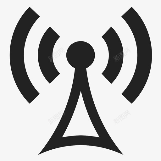 wifi信号强度图标svg_新图网 https://ixintu.com wifi 信号 强度 符号