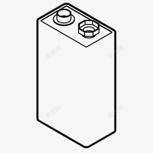 9v电池充电电力图标svg_新图网 https://ixintu.com 9v电池 充电 电力 电池 电源 能源 能源供应