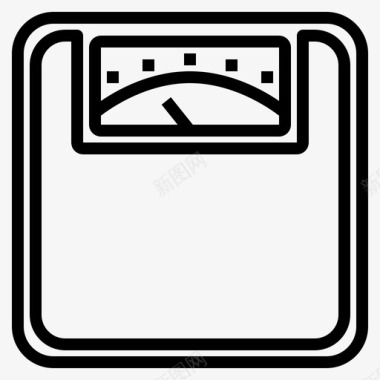 体重秤体重指数身体图标图标