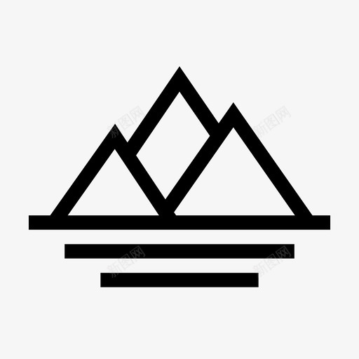 高山阿尔卑斯山森林图标svg_新图网 https://ixintu.com 基本 徒步旅行 森林 自然 阿尔卑斯山 高山