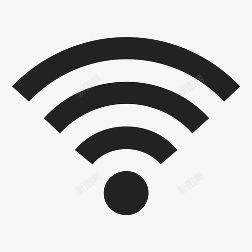 wifi信号强度图标svg_新图网 https://ixintu.com wifi 信号 强度 符号