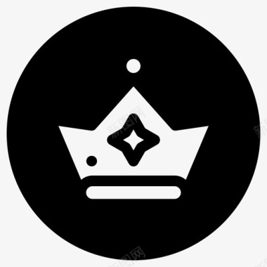 高级皇冠黄金国王图标图标