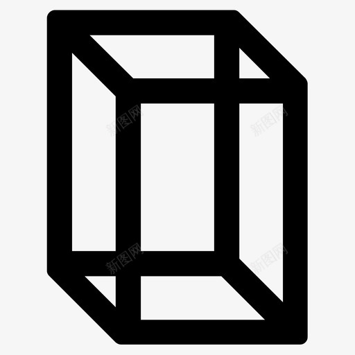 几何体立方体形状图标svg_新图网 https://ixintu.com 几何体 形状 立方体