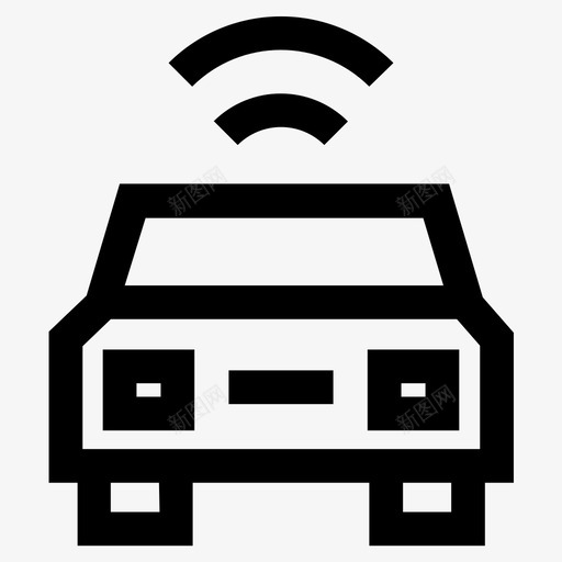 车载wifi信号跟踪图标svg_新图网 https://ixintu.com 信号 跟踪 车载wifi