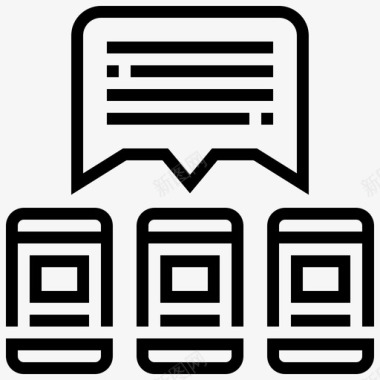 智能手机通讯社交图标图标