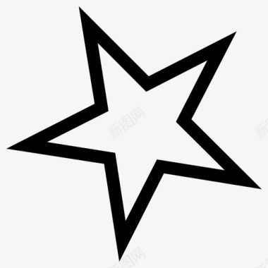 几何学形状星星图标图标