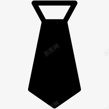 领带商务优雅填充图标图标