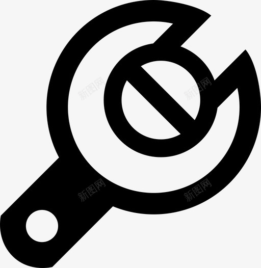 扳手配件结构图标svg_新图网 https://ixintu.com 扳手 结构 配件