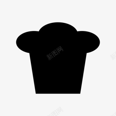 厨师帽厨师工作图标图标