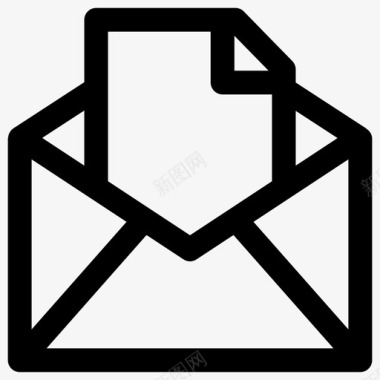 读电子邮件信封图标图标