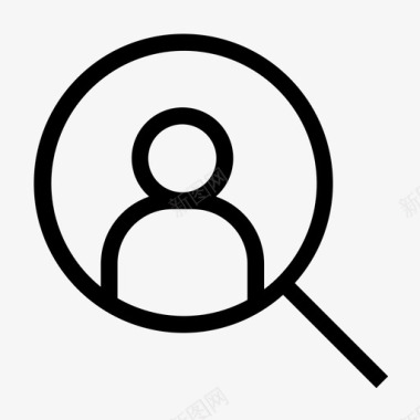 搜索用户查找人员图标图标