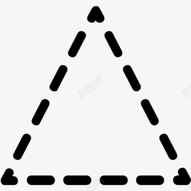 三角形形状几何学家图标图标