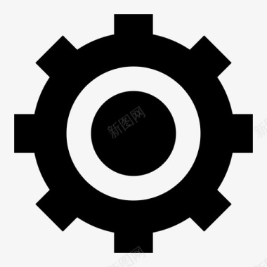 齿轮工业机械图标图标