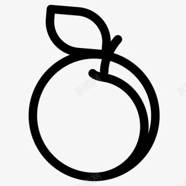 桃苹果吃图标图标
