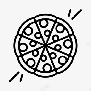披萨快餐高脂肪食品图标图标