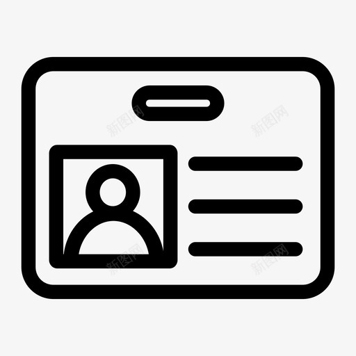 身份证身份证件身份照片图标svg_新图网 https://ixintu.com 身份照片 身份证 身份证件