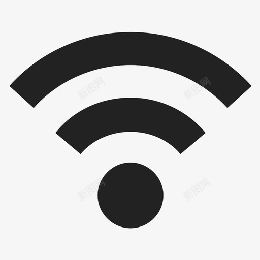 wifi信号强度图标svg_新图网 https://ixintu.com wifi 信号 强度 符号