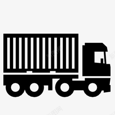 集装箱卡车散装集装箱图标图标