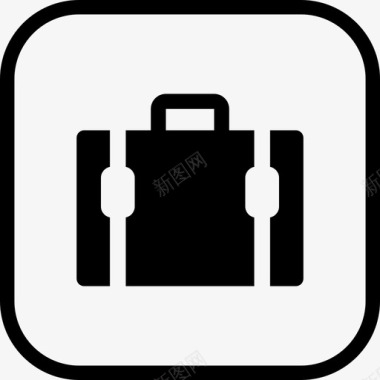 行李箱标志标志指示图标图标