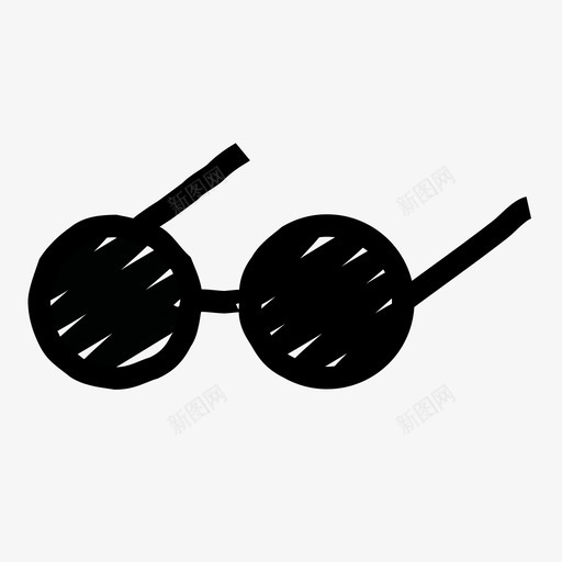 采购产品太阳镜手绘素描图标svg_新图网 https://ixintu.com 夏季 太阳眼镜 手绘 素描 采购产品太阳镜