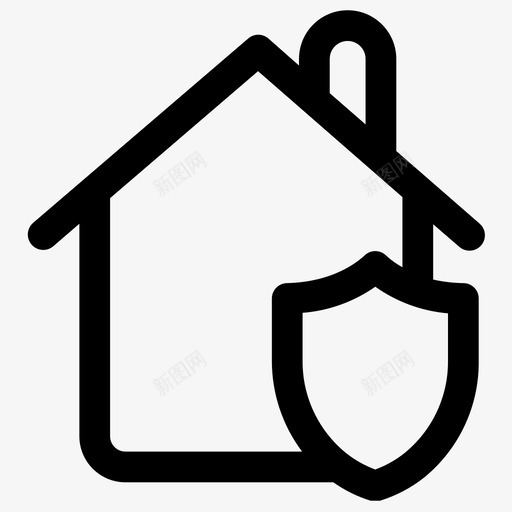 家安全安保图标svg_新图网 https://ixintu.com 安保 安全 家