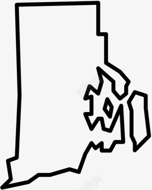 罗德岛美国联邦图标图标