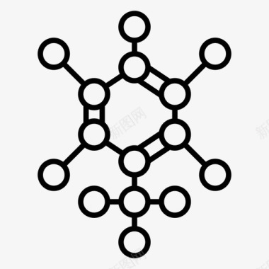 甲苯化学分子图标图标