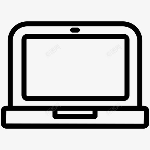 笔记本电脑苹果macbook图标svg_新图网 https://ixintu.com macbook osx pc 笔记本电脑 网络硬件 苹果