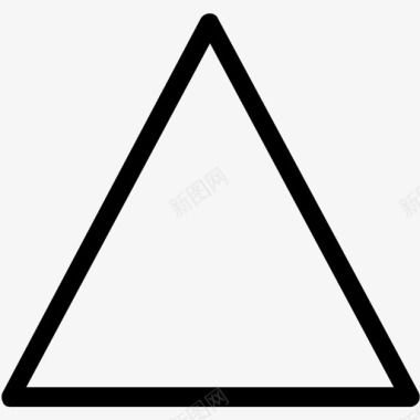 三角形几何学家图标图标