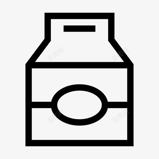 牛奶饮料乳制品图标svg_新图网 https://ixintu.com 乳制品 奶瓶 早餐 牛奶 牛奶盒 饮料