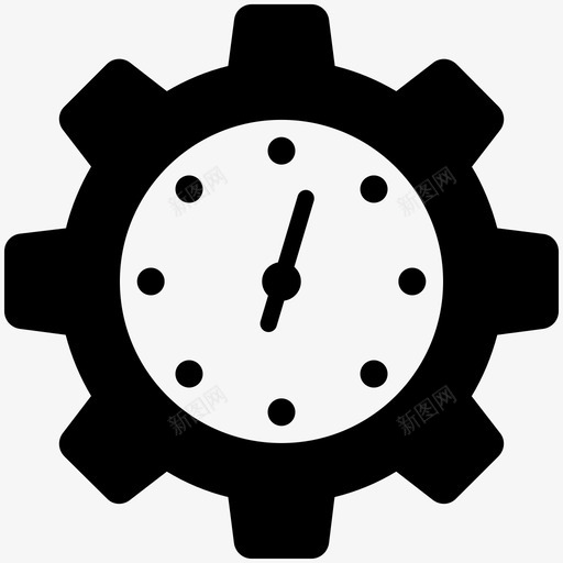 快速处理快速服务时间管理图标svg_新图网 https://ixintu.com 快速处理 快速服务 时间管理 网络托管字形概念图标