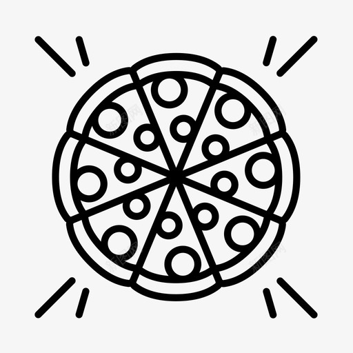 食物快餐披萨图标svg_新图网 https://ixintu.com 外卖 快餐 披萨 食物 餐厅