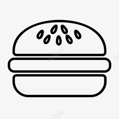 汉堡快餐食品饮料图标图标