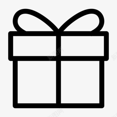 礼品盒礼品卡礼品图标图标