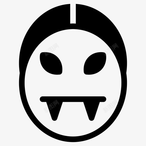 吸血鬼恶魔万圣节图标svg_新图网 https://ixintu.com 万圣节 万圣节标志 吸血鬼 恐怖 恶魔