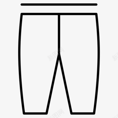裤子布料服装图标图标