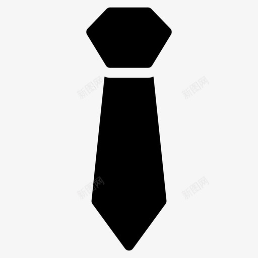 领带着装时尚图标svg_新图网 https://ixintu.com 办公室 时尚 服装 服装符号图标 着装 领带
