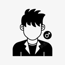 穿西装的男人穿大衣的人穿外套的人化身图标高清图片
