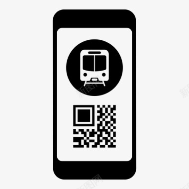 电子火车票代码通行证图标图标