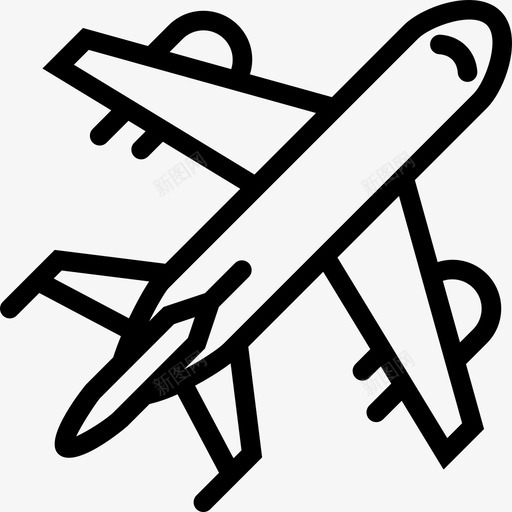 飞机飞行运输方式图标svg_新图网 https://ixintu.com 运输方式 飞机 飞行