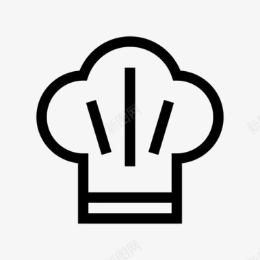 玩具厨师帽厨房服图标图标